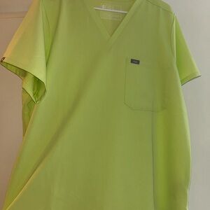 FIGS Womens Catarina Scrub Top- Sea Mist